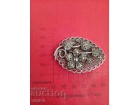 Antique brooch, filigree