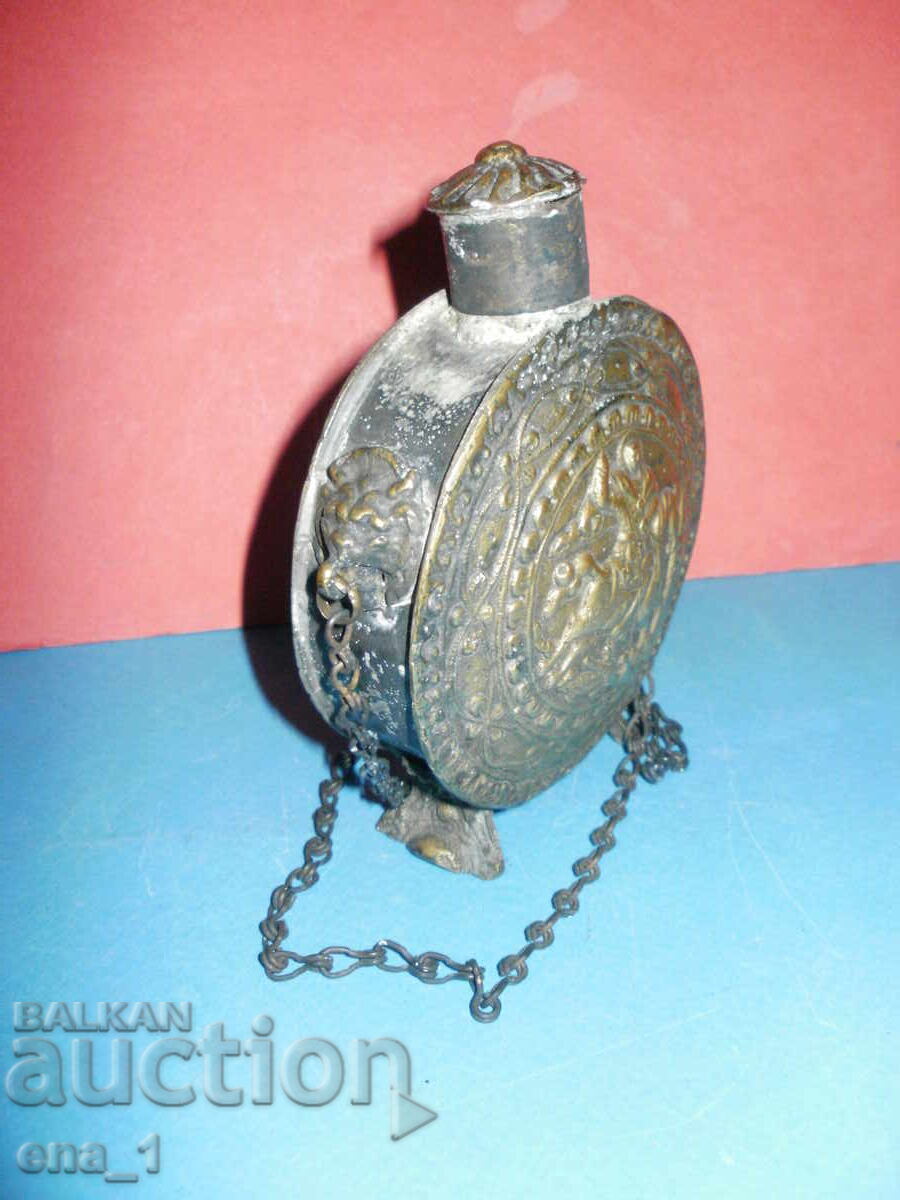 Delivery of Vintage Greek/Bulgarian powder flask in Revival style Delivery of Vintage Greek/Bulgarian powder flask in Revival style