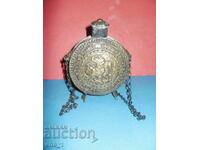 Vintage Greek/Bulgarian powder flask in Revival style