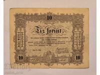 Ungaria 10 forinți 1848