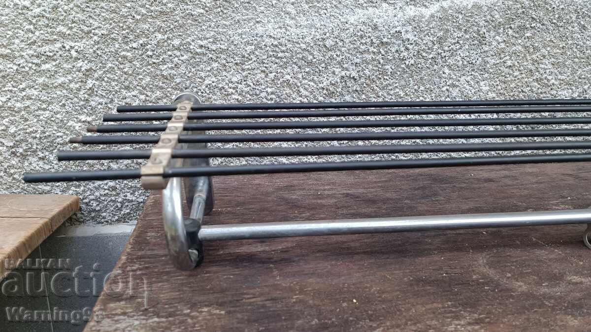 Large metal coat rack with hat shelf - 140/38cm with price 40.00 BGN | € 20.45