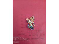 Antique Enamel Brooch