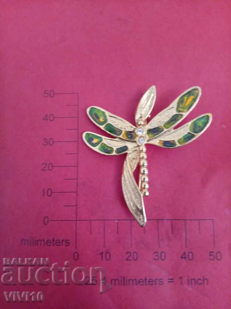 Antique Enamel Brooch