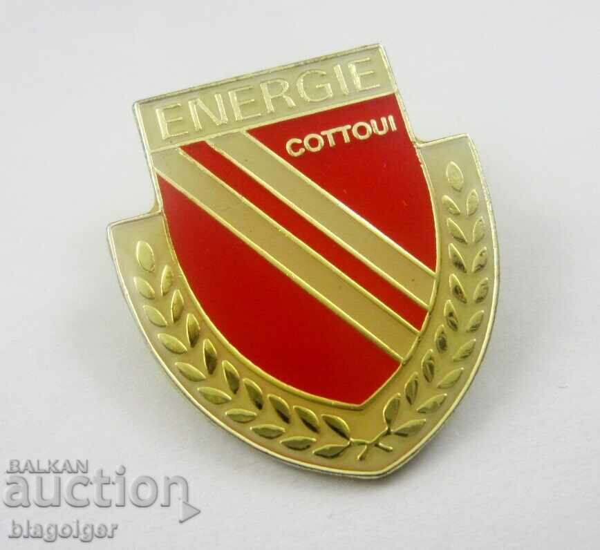 CLUBUL DE FOTBAL ENERGIE COTTBUS, GERMANIA - EMBLEMĂ DE FOTBAL cu preț 5.00 BGN | € 2.56 CLUBUL DE FOTBAL ENERGIE COTTBUS, GERMANIA - EMBLEMĂ DE FOTBAL cu preț 5.00 BGN | € 2.56