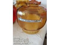 Τρία Παλιά Βουλγαρικά Σοσιαλιστικά Γυαλιά Γυαλί Αμπαζούρ Φωτισμός