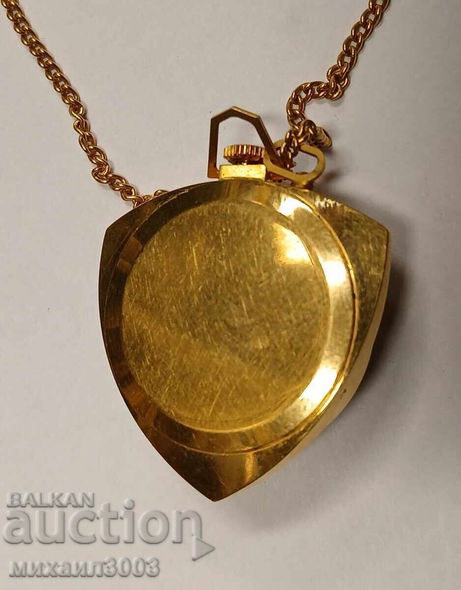 Livrarea CEAS DE DAMĂ ZARY, MEDALION, AURIT CU 10 MICRONI