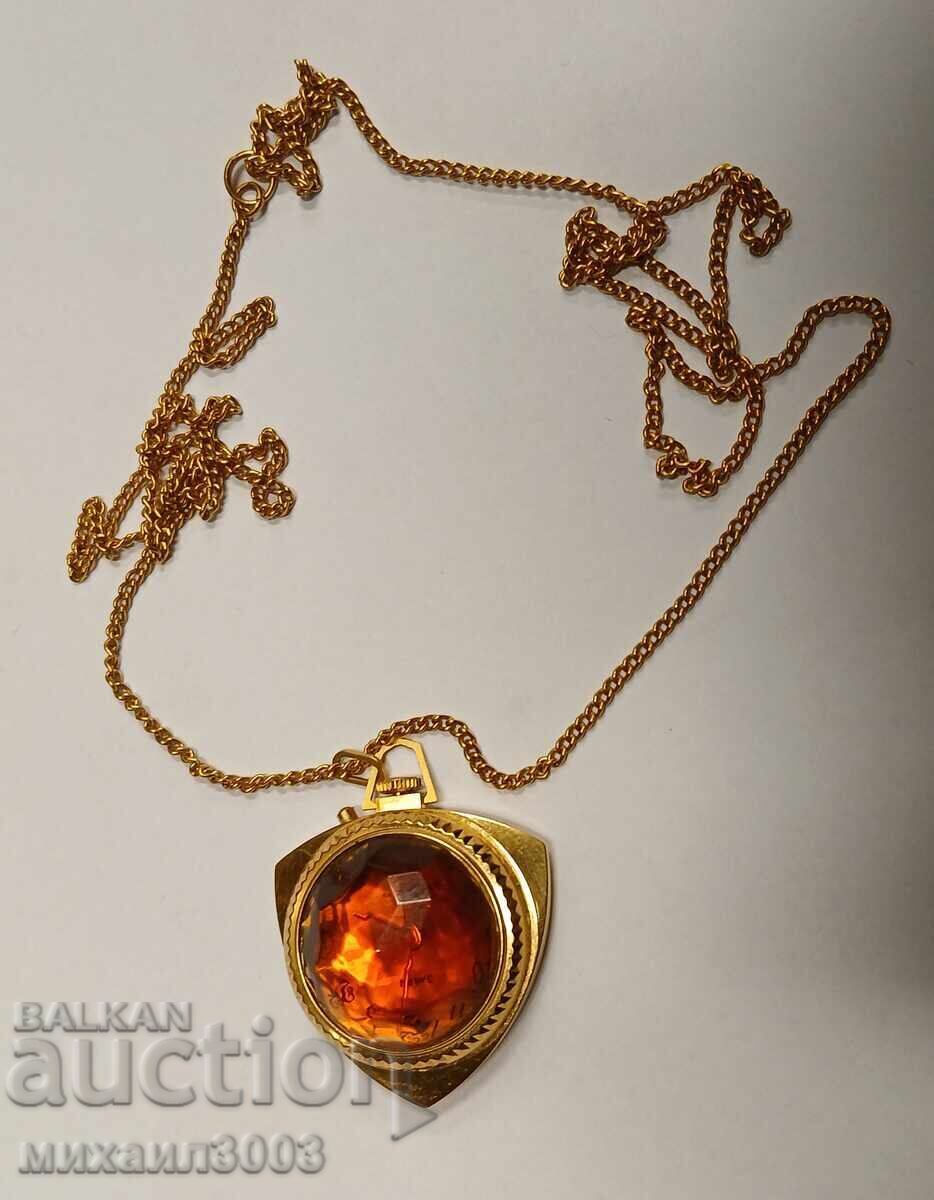 CEAS DE DAMĂ ZARY, MEDALION, AURIT CU 10 MICRONI