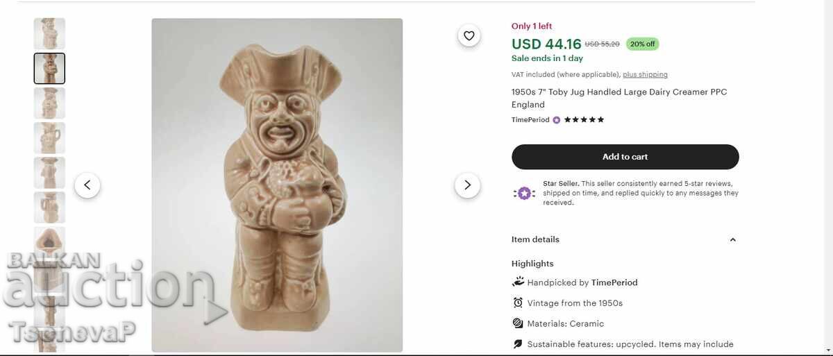 Porcelain Toby Jug, Fillpot, Philpot - 7 Porcelain Toby Jug, Fillpot, Philpot - 7