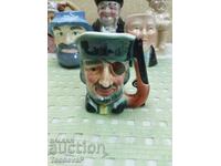 Porcelain Jug Character Jugs, Face Jugs - The Pirate