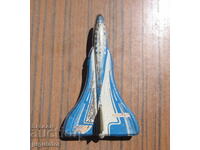 Ρωσικό μεταλλικό παιχνίδι από λαμαρίνα, σοβιετικό μοντέλο αεροπλάνου Αεροφλότ