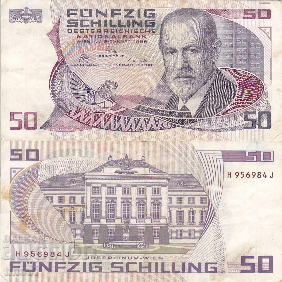 tino37- AUSTRIA - 50 ȘILINGI - 1986 - F+