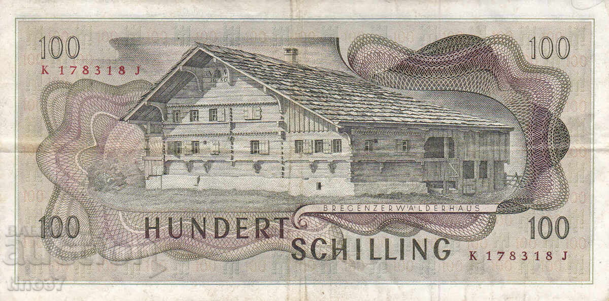 Licitație tino37 - AUSTRIA - 100 ȘILINGI - 1969 - F+