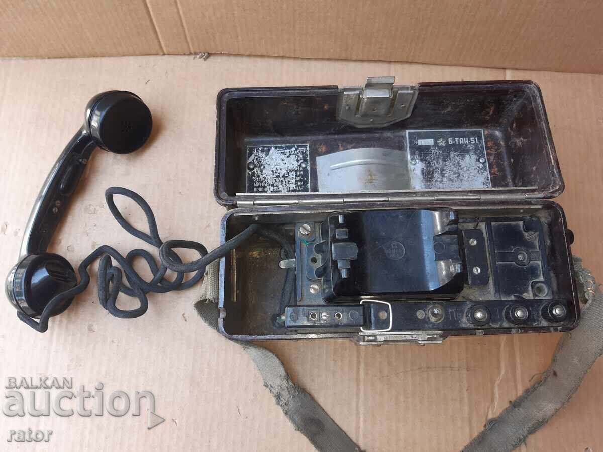 Telefon militar de câmp B - TAI - 51, TAP BNA, NRB. RAR - 6