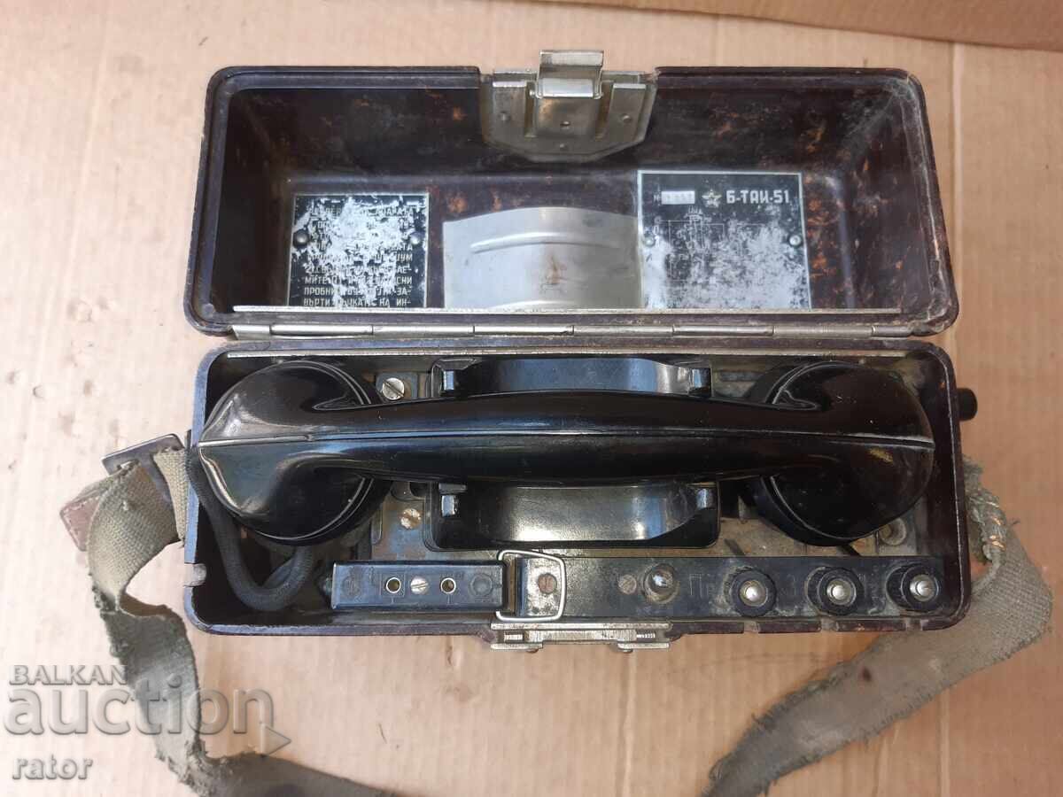 Telefon militar de câmp B - TAI - 51, TAP BNA, NRB. RAR