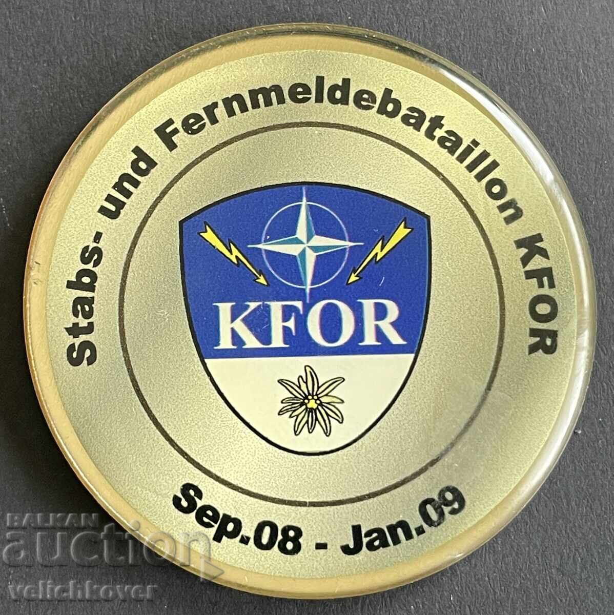 41205 Βουλγαρία μάρκας διοικητή Τάγματος KFOR Κοσσυφοπέδιο με τιμή 15.00 BGN | € 7.67