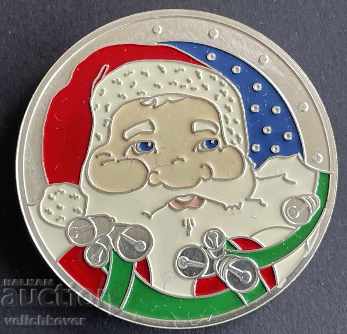 41206 Bulgaria token Merry Christmas Santa Claus 41206 Bulgaria token Merry Christmas Santa Claus