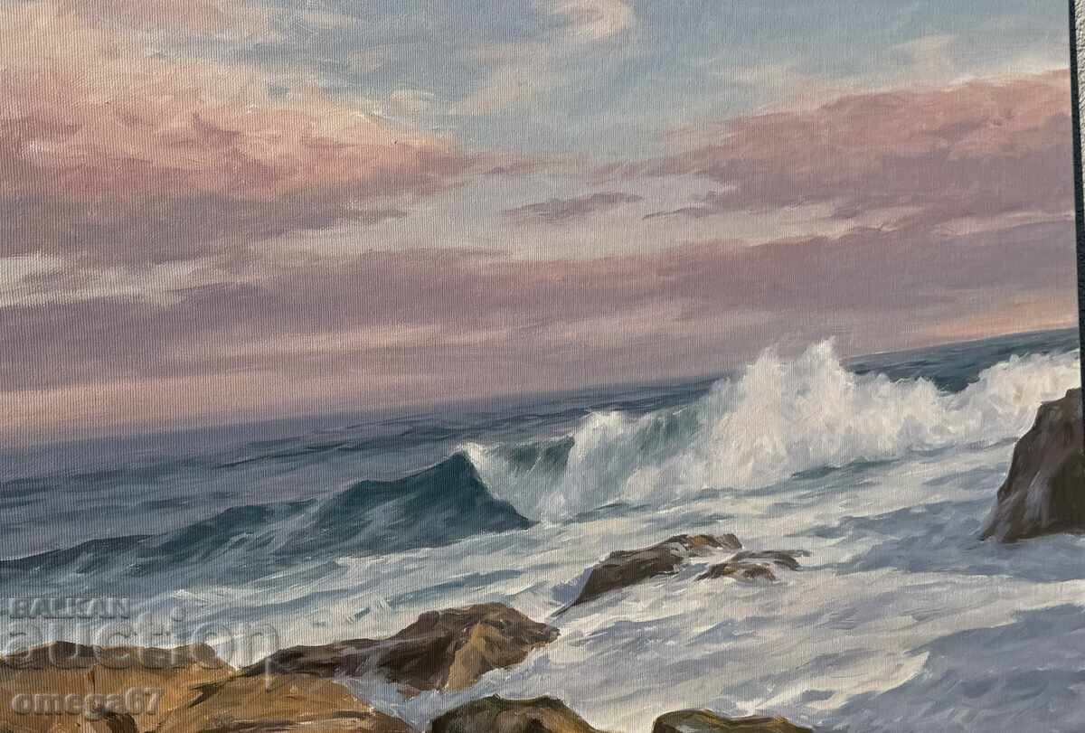 Παράδοση Πίνακας του Α. Παναγκόνοφ - Θάλασσα με φουρτούνα κοντά στο Κάμεν Μπριαγκ! Παράδοση Πίνακας του Α. Παναγκόνοφ - Θάλασσα με φουρτούνα κοντά στο Κάμεν Μπριαγκ!