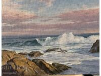 Πίνακας του Α. Παναγκόνοφ - Θάλασσα με φουρτούνα κοντά στο Κάμεν Μπριαγκ!