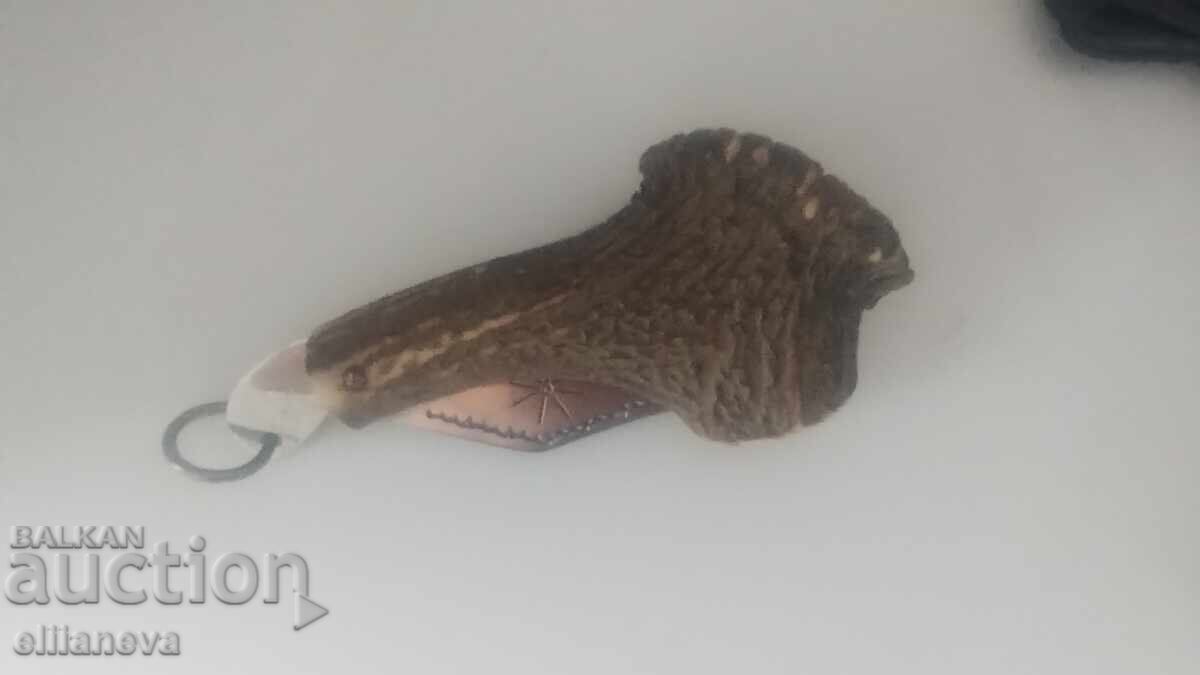 Knife from deer antler with price 40.00 BGN | € 20.45
