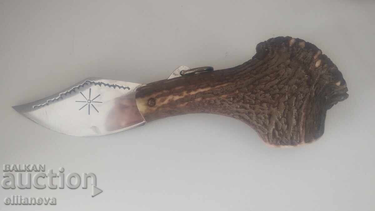 Knife from deer antler