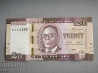 Банкнота - Либерия - 20 долара UNC | 2022г.