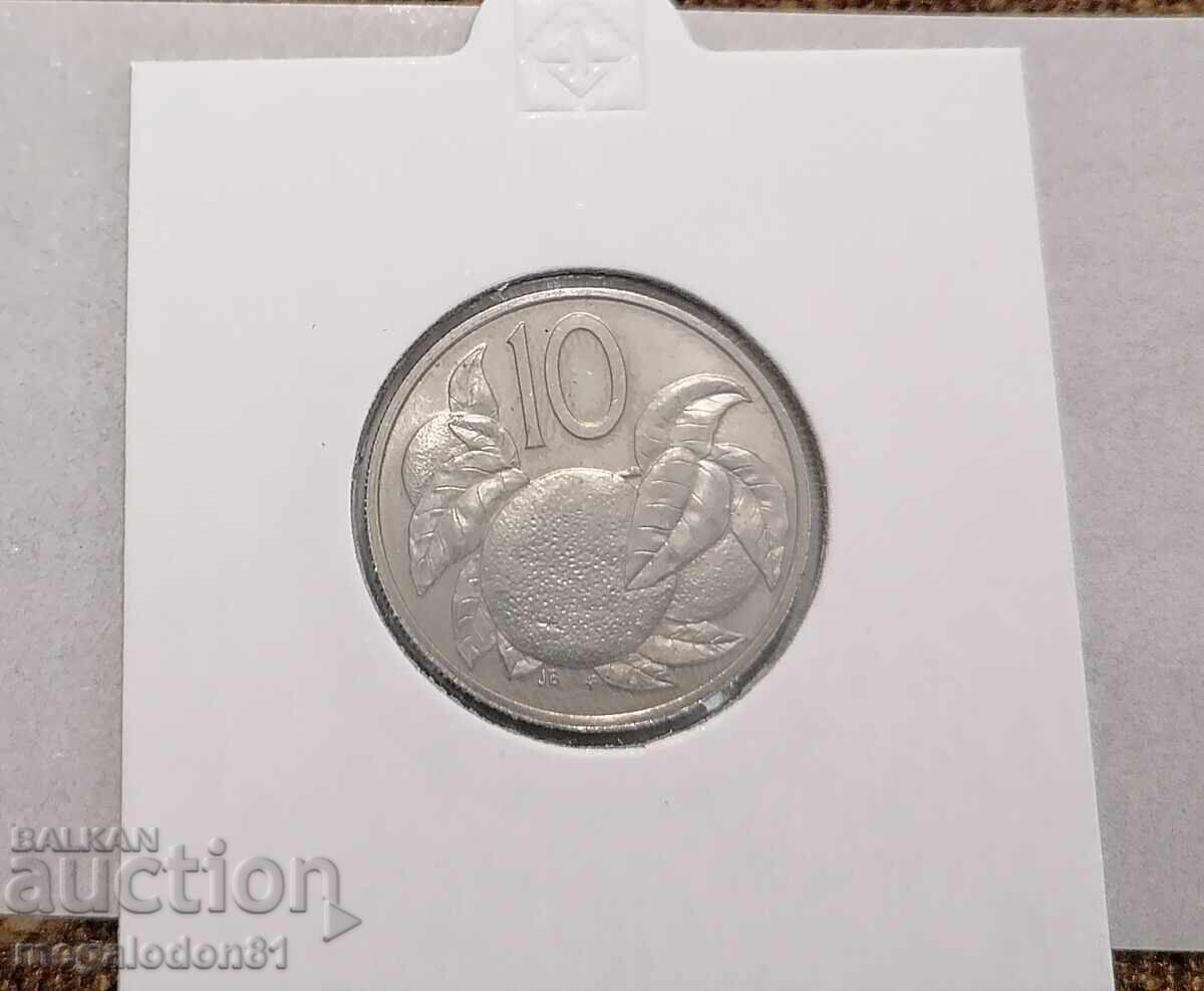 Insulele Cook - 10 cenți 1975 cu preț € 3.11 | 6.08 BGN