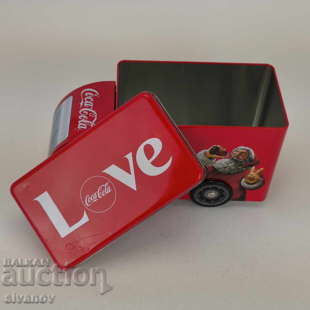 Delivery of Metal Coca Cola Box Christmas Truck Coca Cola #5979