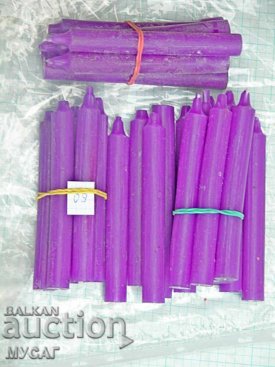 PARAFFIN CANDLES, 17 TYPES, FOR A PICNIC, in nature - 5