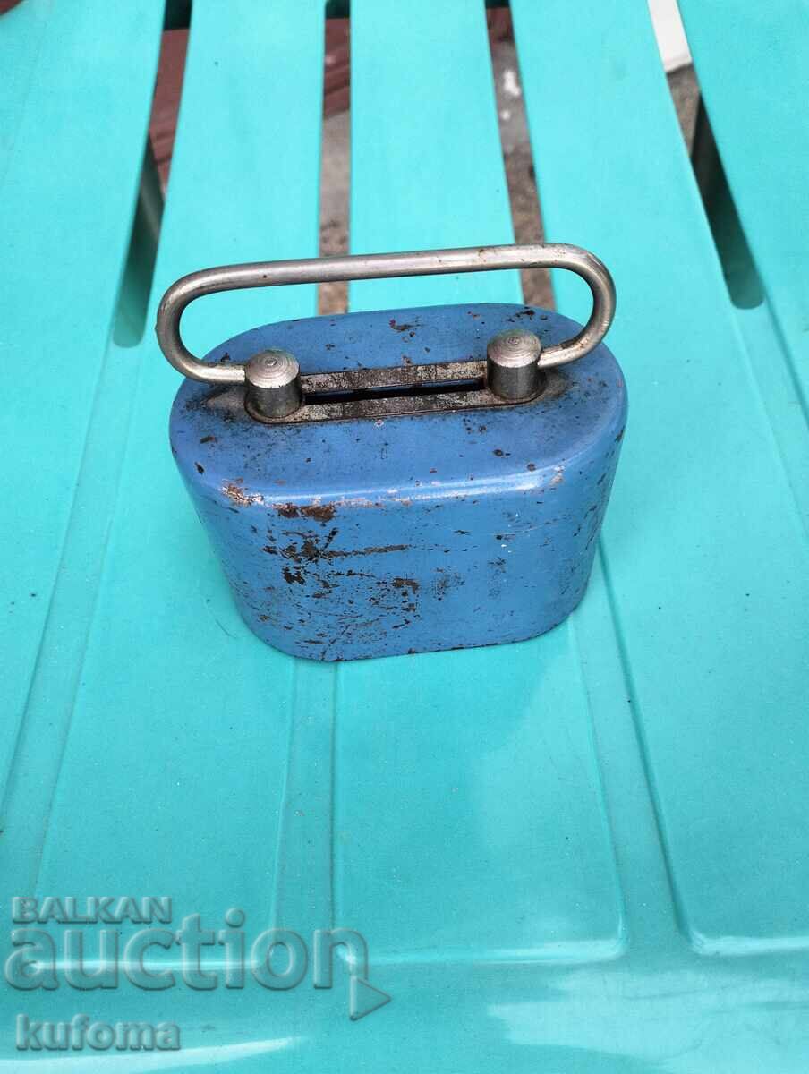 Old metal piggy bank