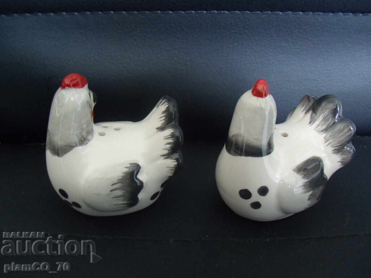 Auction  № 8083 two old porcelain salt cellars
