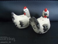 № 8083 two old porcelain salt cellars