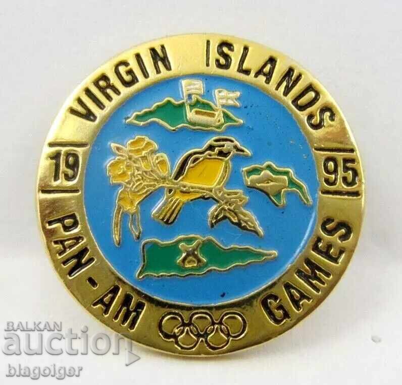 Olympic Pin - Virgin Islands - Olympic Committee with price 13.99 BGN | € 7.15