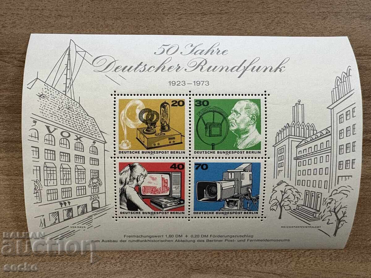 Берлин - 50 г. радио (1973) MNH