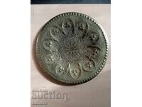 Бронзова гравирана чиния