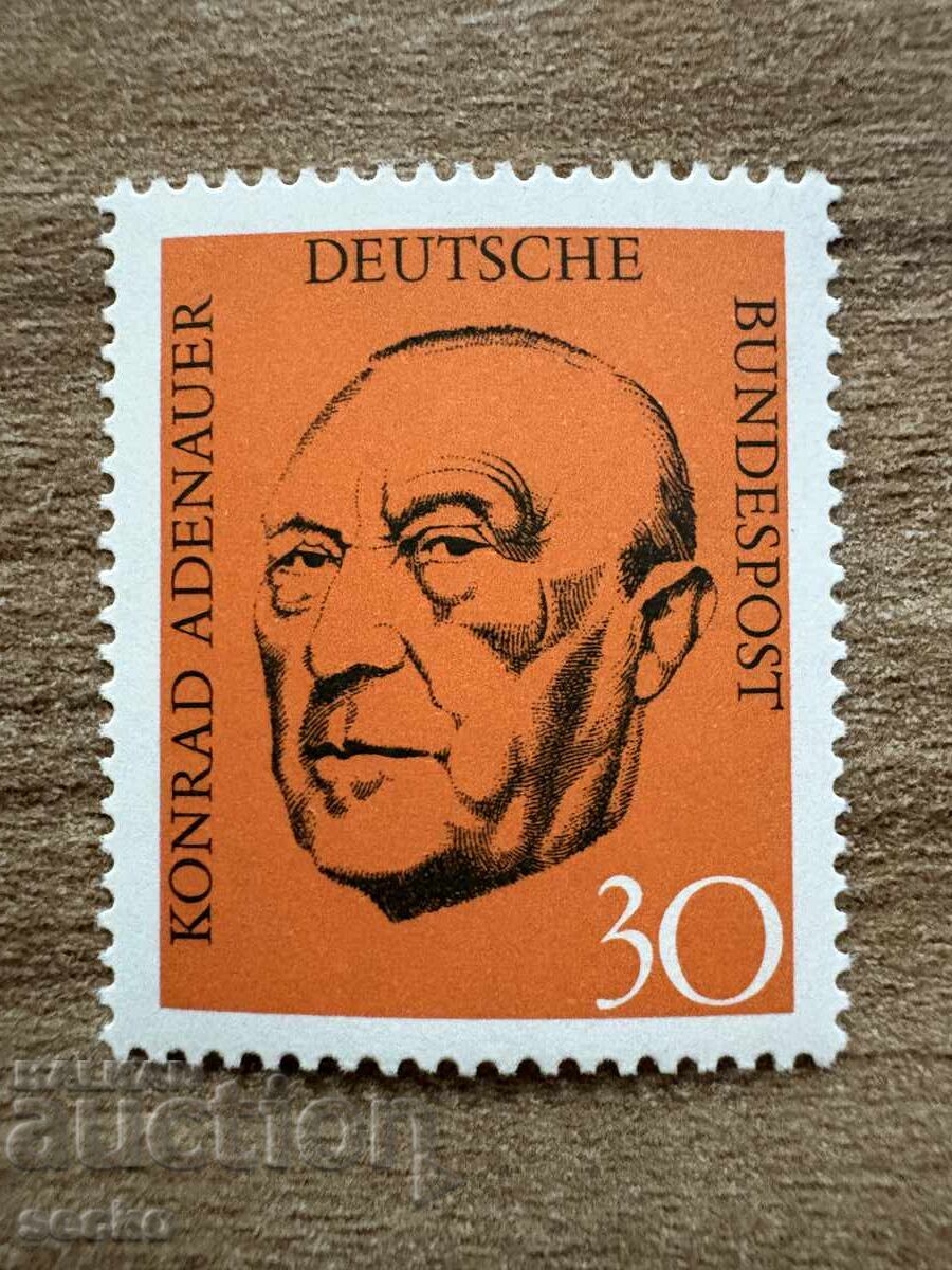 ФРГ/ГФР - В памет на Конрад Аденауер (1968) MNH