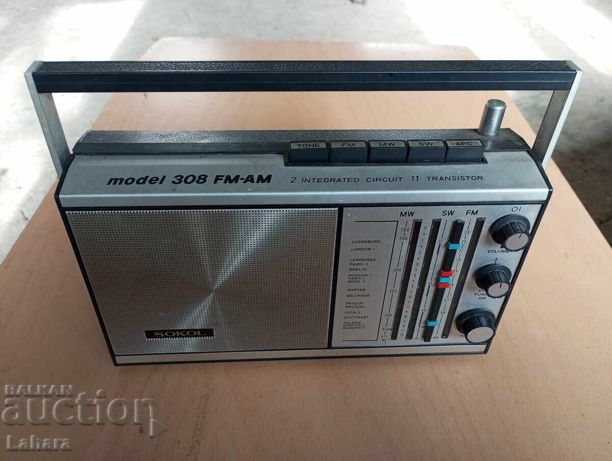 Ραδιόφωνο τρανζίστορ Σοκόλ 308 FM - AM