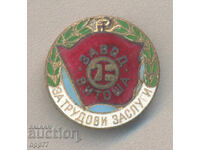 Σπάνιο παράσημο Εργατικής Αξίας Εργοστάσιο ΒΙΤΟΣΑ σμάλτο