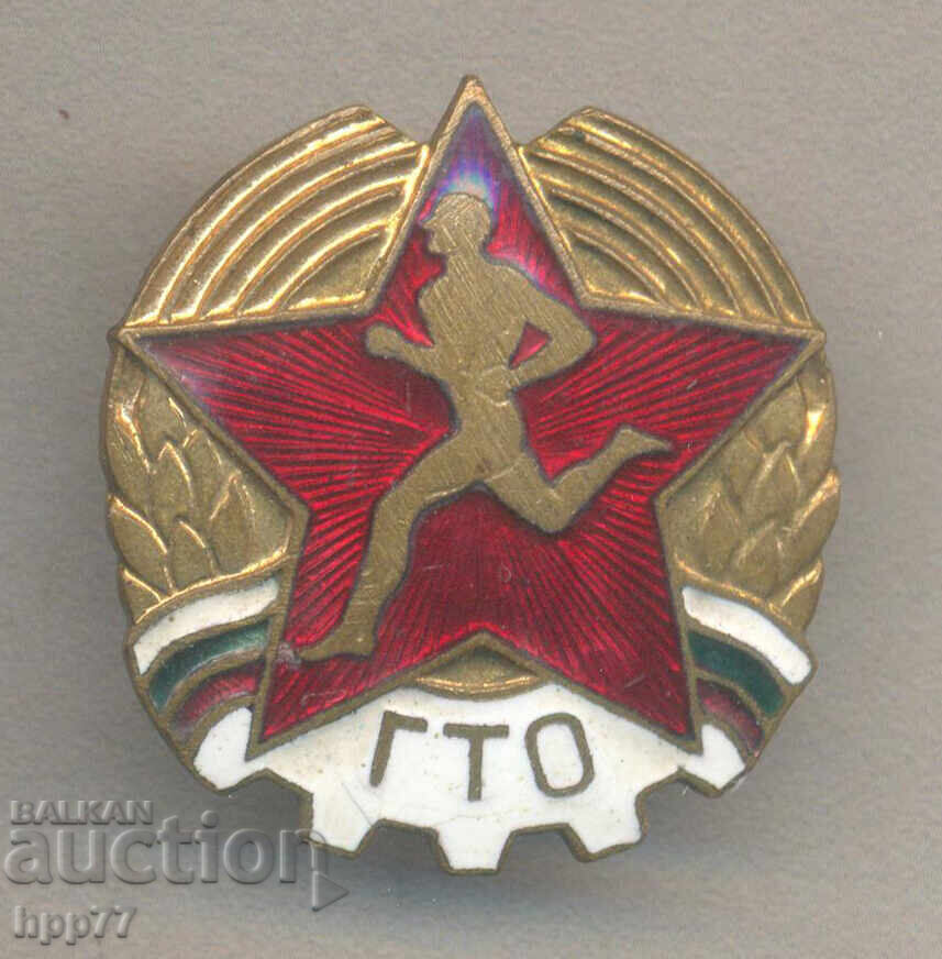 Rare award badge GTO enamel on screw Rare award badge GTO enamel on screw