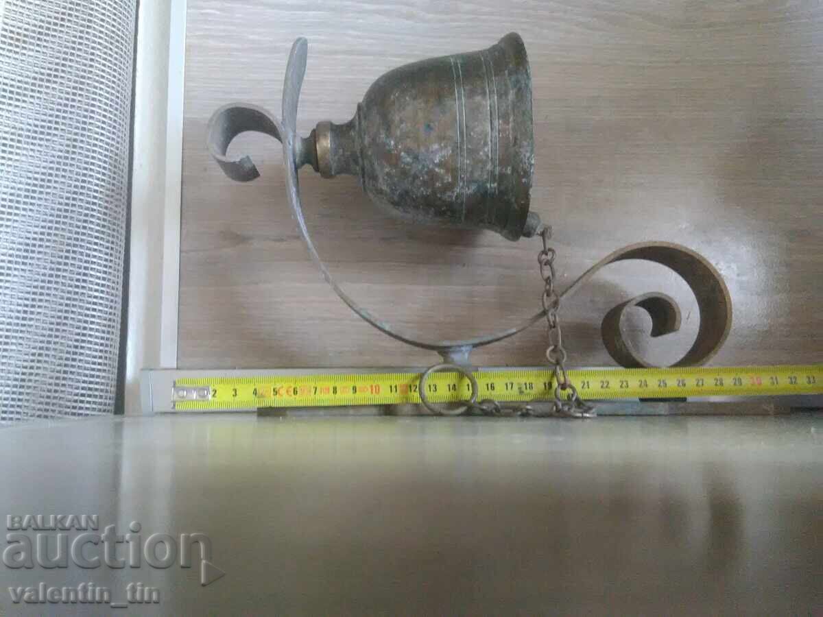 Old massive brass (bronze) bell - 5