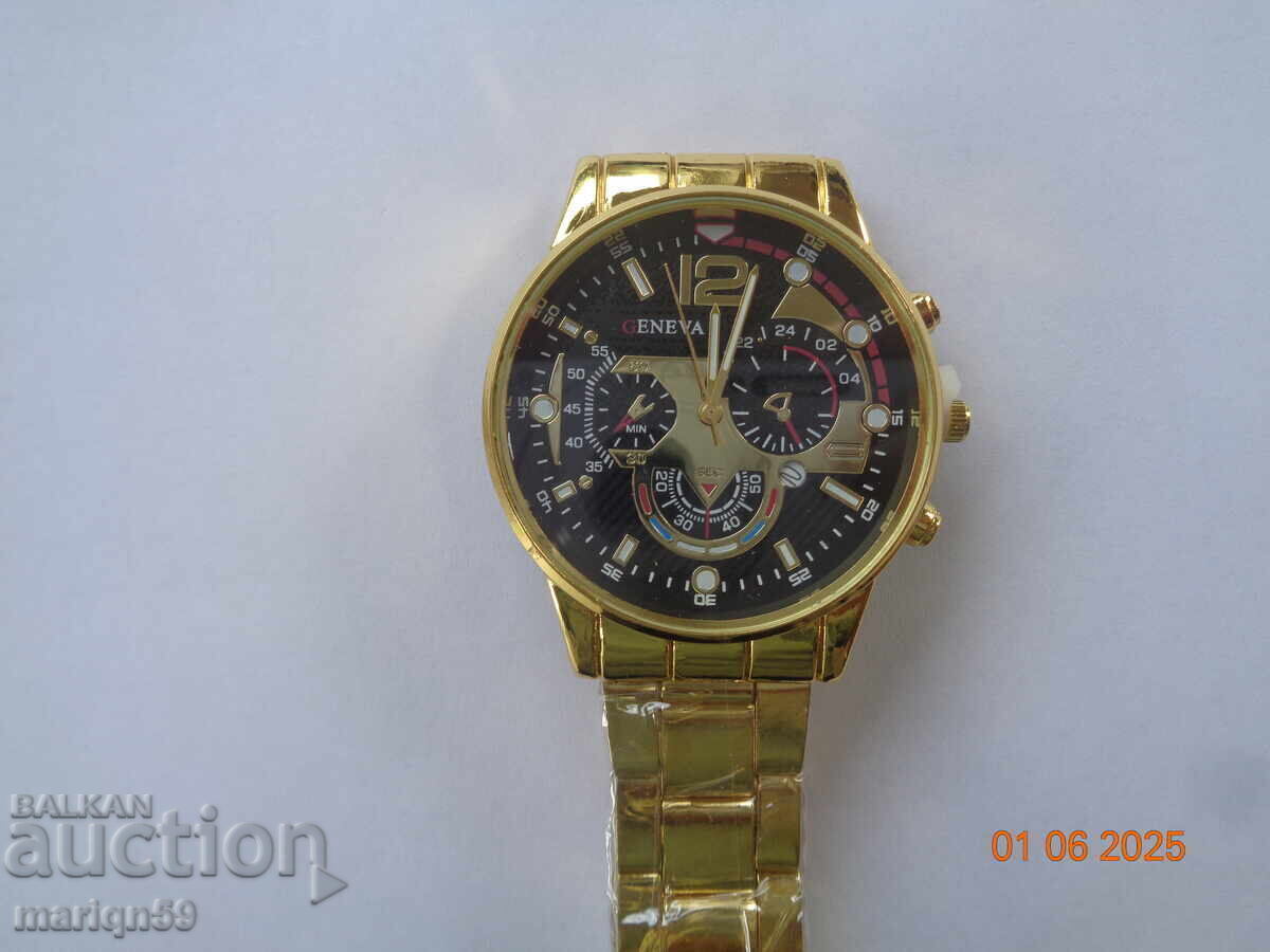 WATCH with a sturdy bracelet, nice by Geneva with price 15.00 BGN | € 7.67