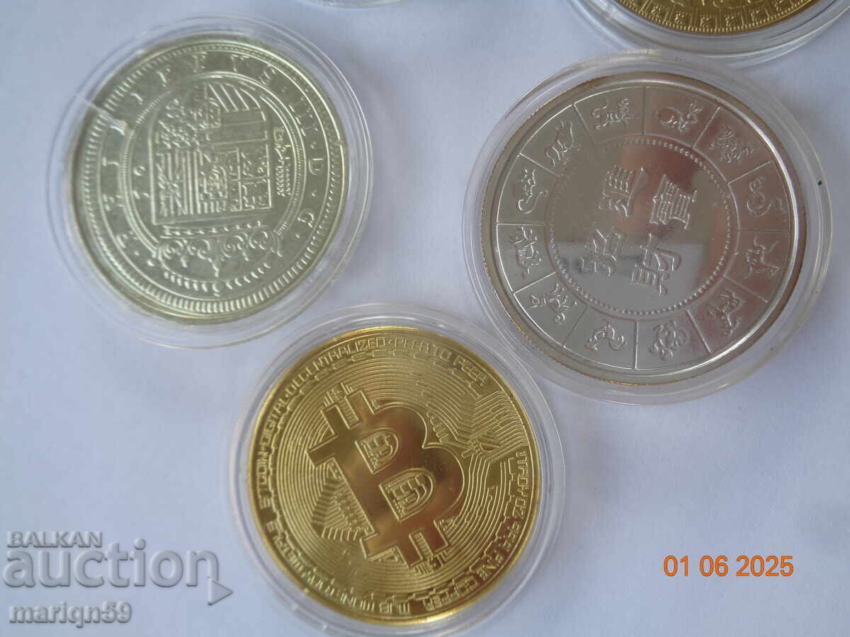 Δημοπρασία 5 τεμάχια διάφορα UNC νομίσματα Δημοπρασία 5 τεμάχια διάφορα UNC νομίσματα