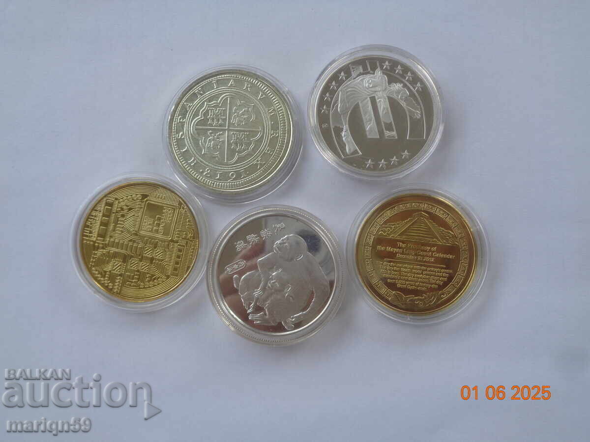 5 τεμάχια διάφορα UNC νομίσματα - 6 5 τεμάχια διάφορα UNC νομίσματα - 6