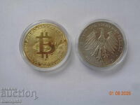 Deoshland coin + Bitcoin gold coin - UNC