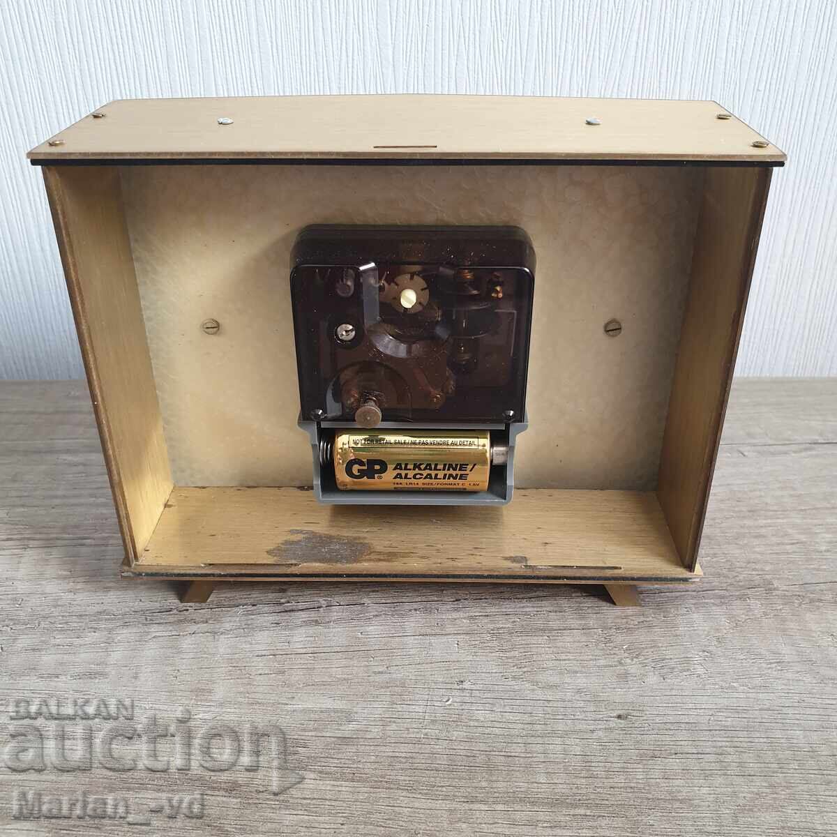Auction Old bronze Diehl Electro table clock Auction Old bronze Diehl Electro table clock