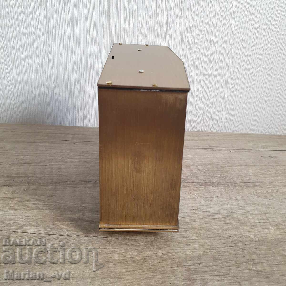 Old bronze Diehl Electro table clock - 6 Old bronze Diehl Electro table clock - 6