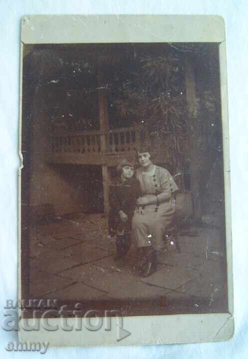 Old photo 1916 - woman, stamp 110th division, 59th infantry regiment Old photo 1916 - woman, stamp 110th division, 59th infantry regiment