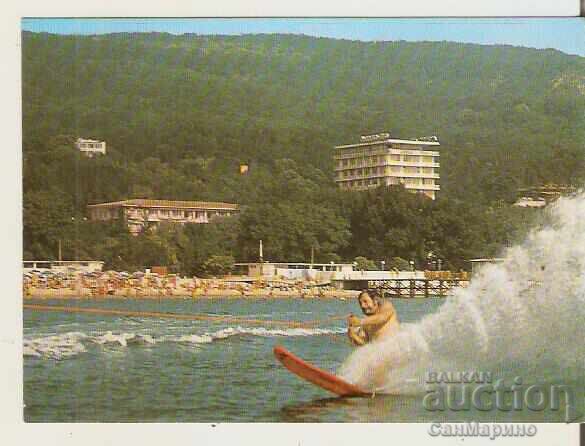 Καρτ ποστάλ Βουλγαρία Βάρνα Χρυσή Ακτή Σκι θαλάσσης 2*