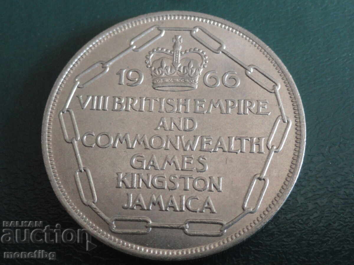 Licitație Jamaica 1966 - 5 șilingi "VIII Jocuri ale Commonwealth-ului Britanic"