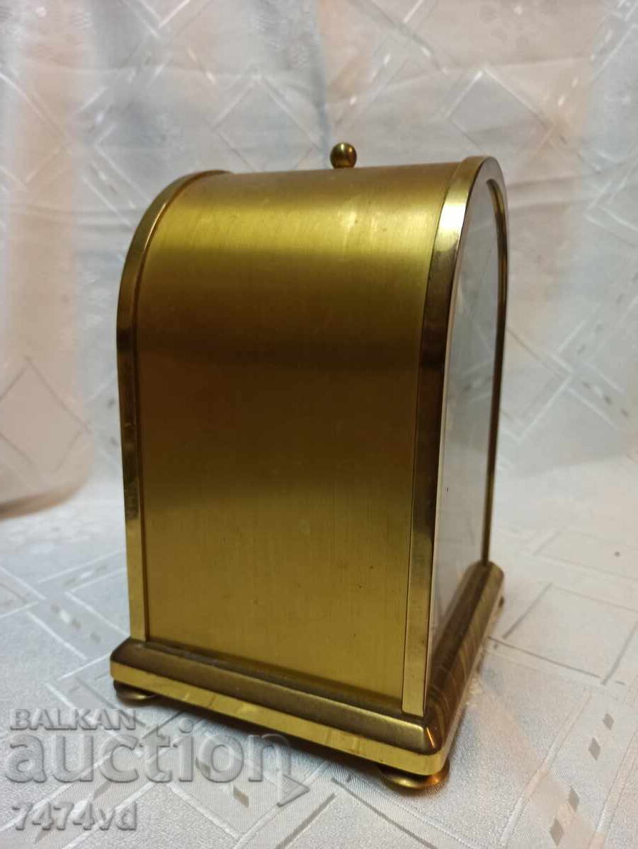 Auction German Kundo table clock - calendar with moon phases Auction German Kundo table clock - calendar with moon phases