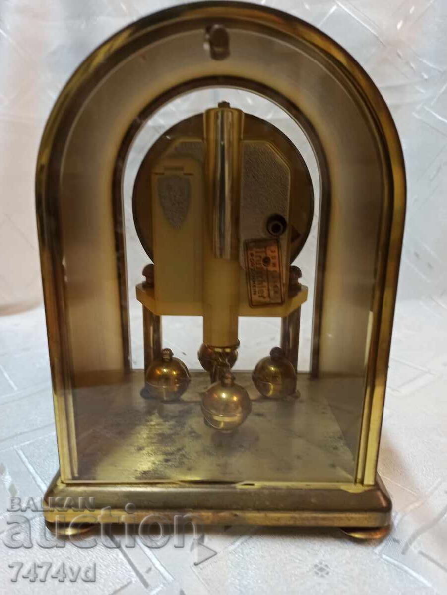 German Kundo table clock - calendar with moon phases - 5